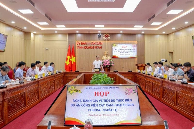 Phó Chủ tịch UBND tỉnh Nguyễn Công Hoàng kiểm tra tiến độ Dự án Công viên cây xanh Thạch Bích