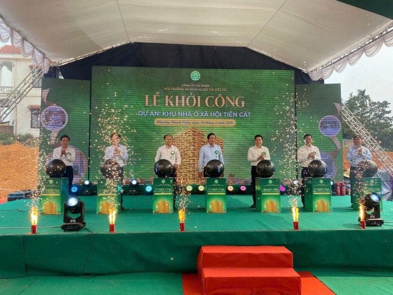 LỄ KHỞI CÔNG DỰ ÁN KHU NHÀ Ở XÃ HỘI TIÊN CÁT