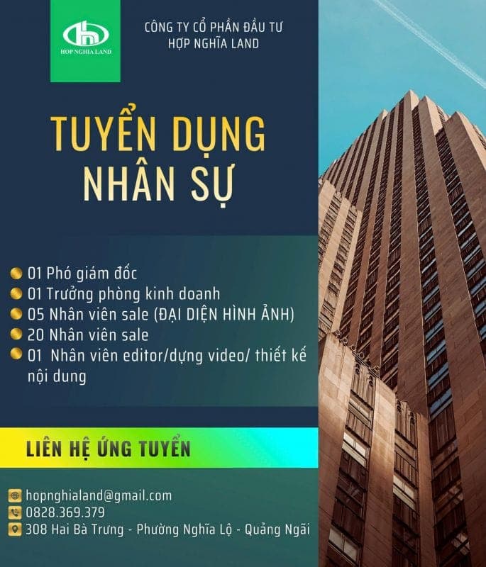 HỢP NGHĨA LAND TUYỂN DỤNG NHÂN SỰ